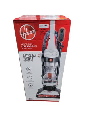 HOOVER WindTunnel Bagless Pet Upright Vacuum Cleaner with Automatic Cord Rewind For Carpet, Hardwood, and Upholstery UH71320V