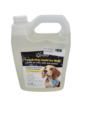 Entry Chloride-Free, Non-Toxic, Liquid Snow and Ice Melt Certified Safe for Pets, Plants, Floors, Concrete, Sidewalks, and Metal for Residential or Commercial Use (1 Gallon) .