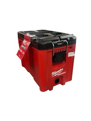 Milwaukee PACKOUT 10 in. Compact Portable Tool Box with Adjustable Dividers and Interior Storage Tray 48-22-8422 .