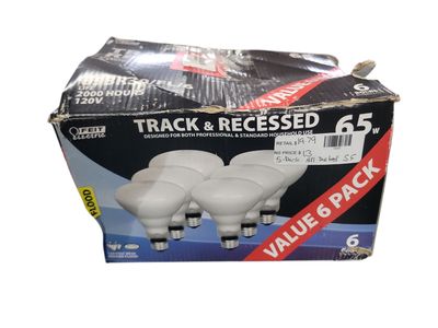 Feit Electric LED BR30 Light Bulbs, 65W Equivalent, Dimmable, 10 Year Life, 650 Lumens, 5000k Daylight, E26 Base Recessed Can Light Bulbs, Flood Light Bulbs, Damp Rated, 5 Pack, BR30DM/850/10KLED/6