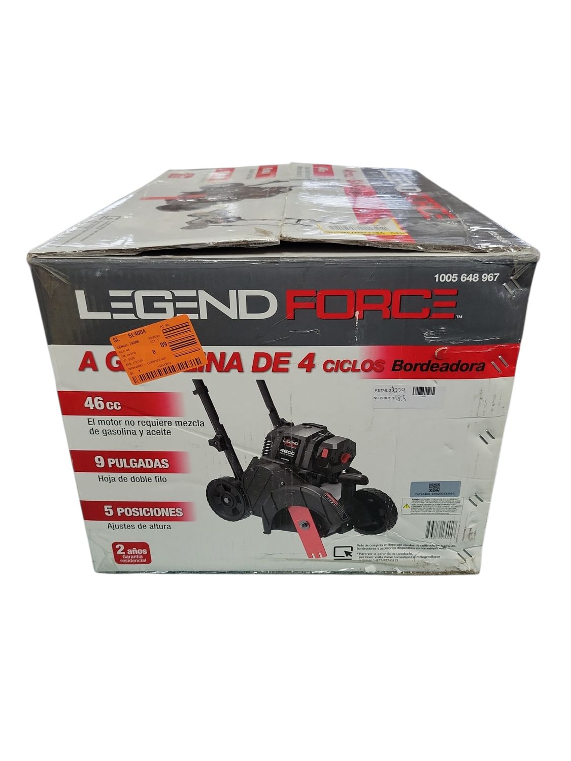 Legend Force 46 cc Gas Powered 4-Stroke Walk Behind Edger A063004