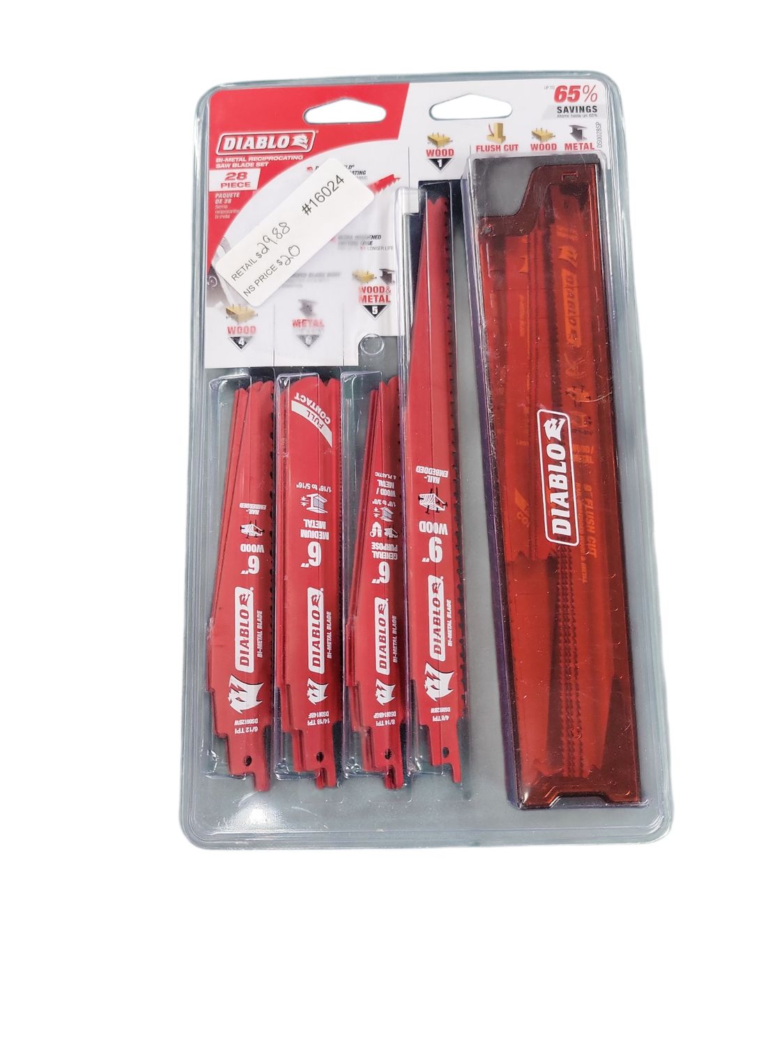 DIABLO Bi-Metal Reciprocating Saw Blade Set (28-Piece) DS0028SP .