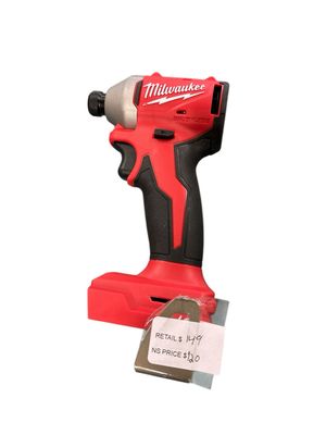 Milwaukee M18 18V Lithium-Ion Brushless Cordless 1/4 in. Compact Impact Driver (Tool Only) 3650-20 .