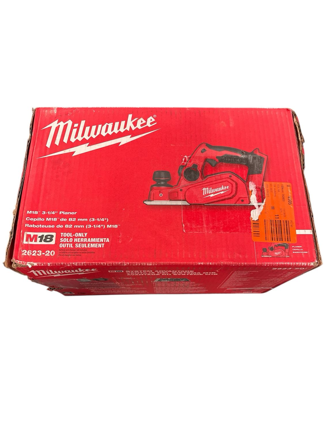 Milwaukee M18 18V Lithium-Ion Cordless 3-1/4 in. Planer (Tool-Only) 2623-20
