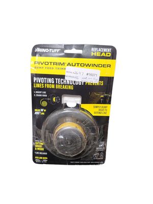 Rino-Tuff Universal Fit Pivotrim Autowinder Replacement Bump Feed Head for Gas and Select Cordless String Grass Trimmer/Lawn Edger 17094  .