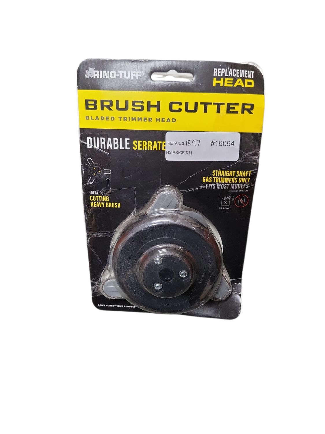 Rino-Tuff Universal Fit Brush Cutter Replacement Head for Straight Shaft String Grass Trimmer Part 16231 .