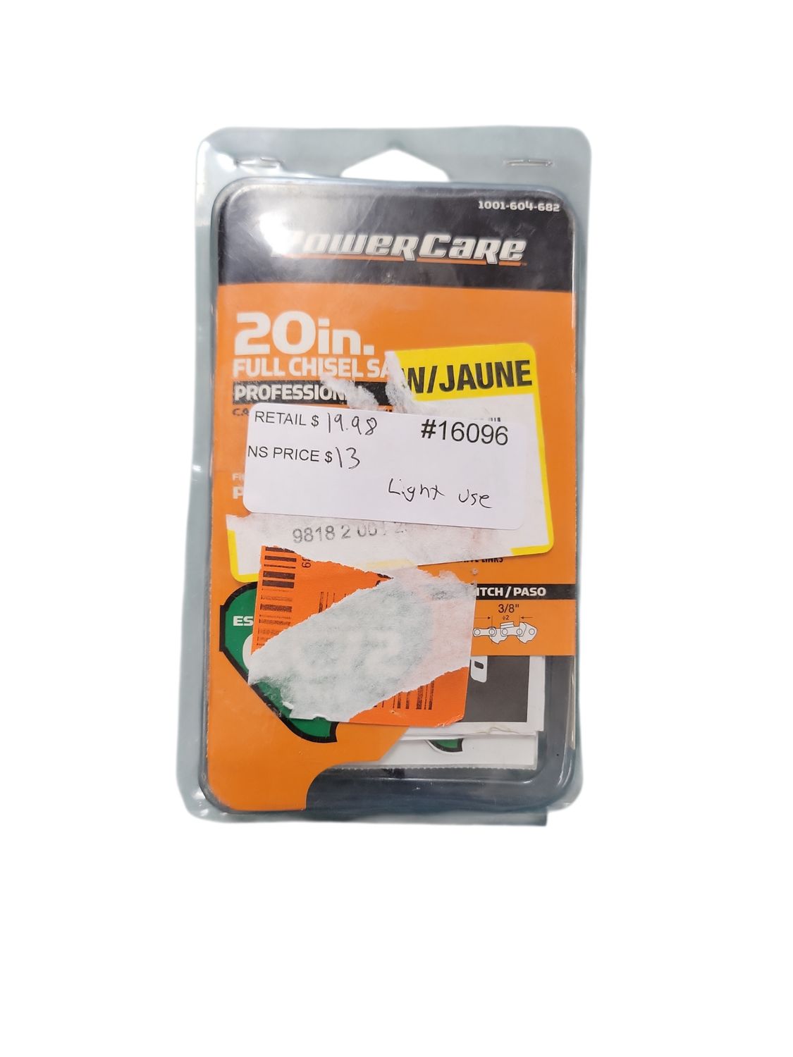 Powercare 20 in. 0.050 Gauge Chainsaw Chain, 72 Link CL85072PC3 .