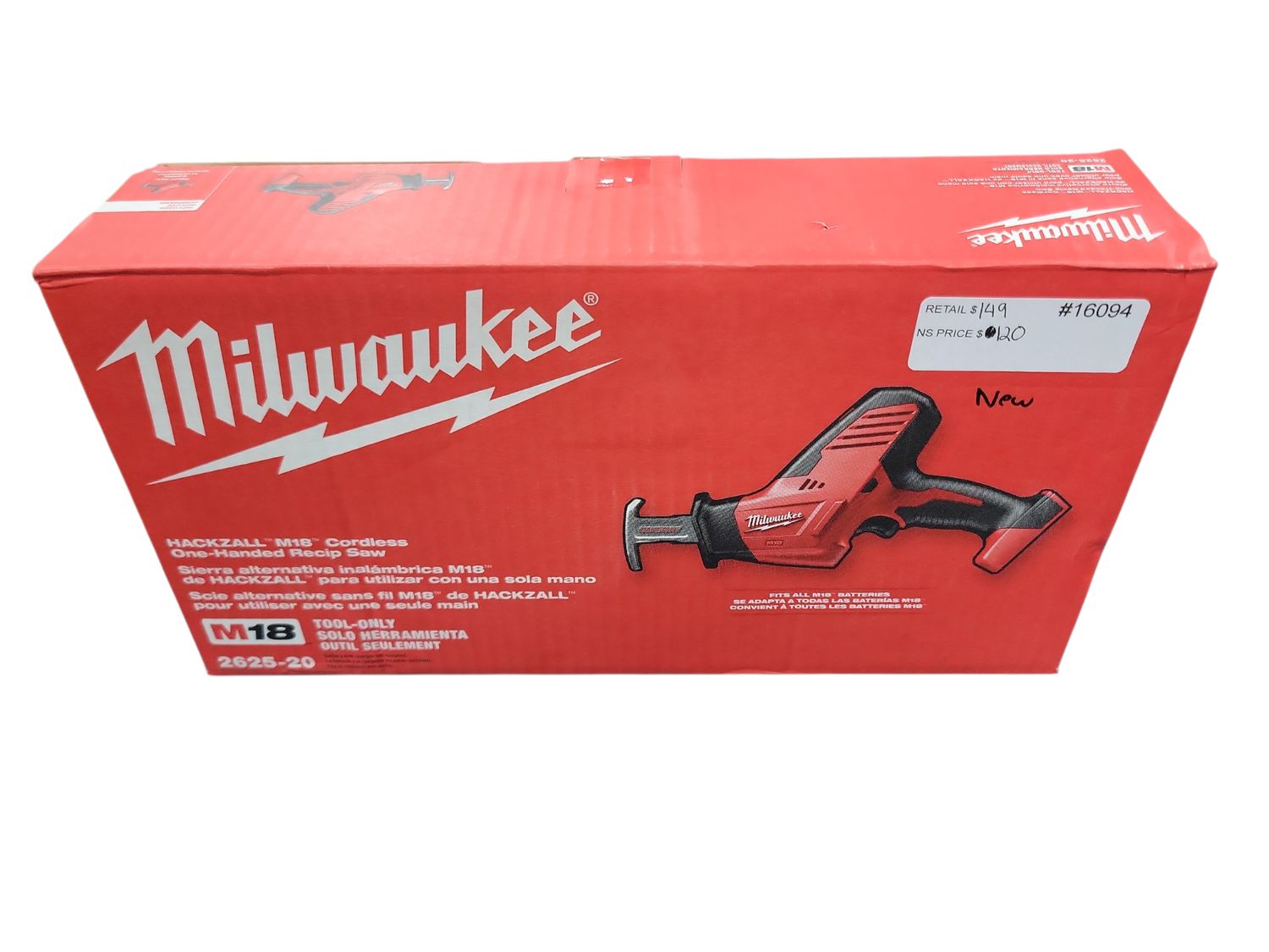 Milwaukee M18 18V Lithium-Ion Cordless HACKZALL Reciprocating Saw (Tool-Only) 2625-20