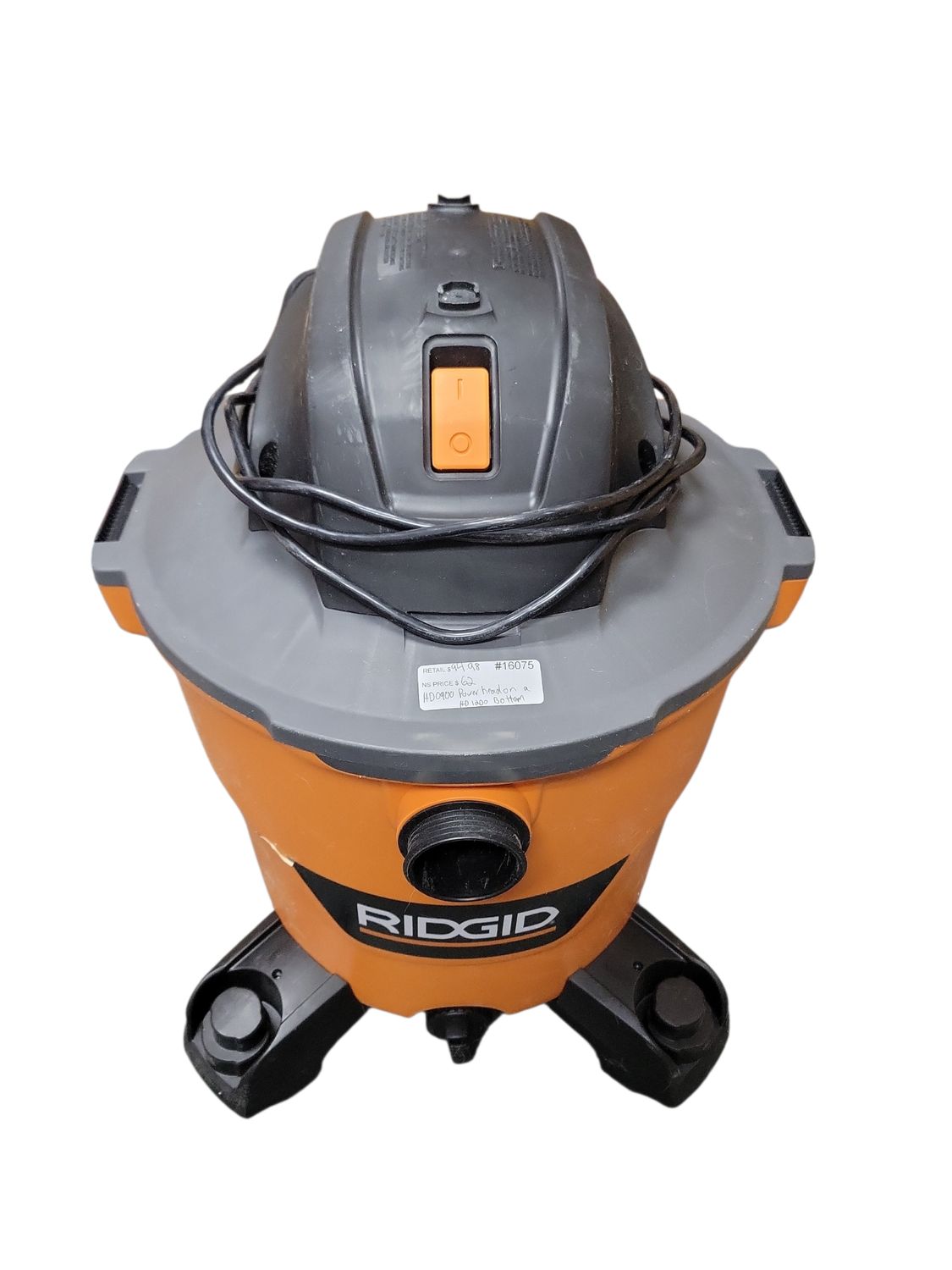 RIDGID 9 Gal. 4.25 Peak HP NXT Shop Vacuum Wet Dry Vac with General Debris Filter, Locking Hose and Attachments HD09001 .