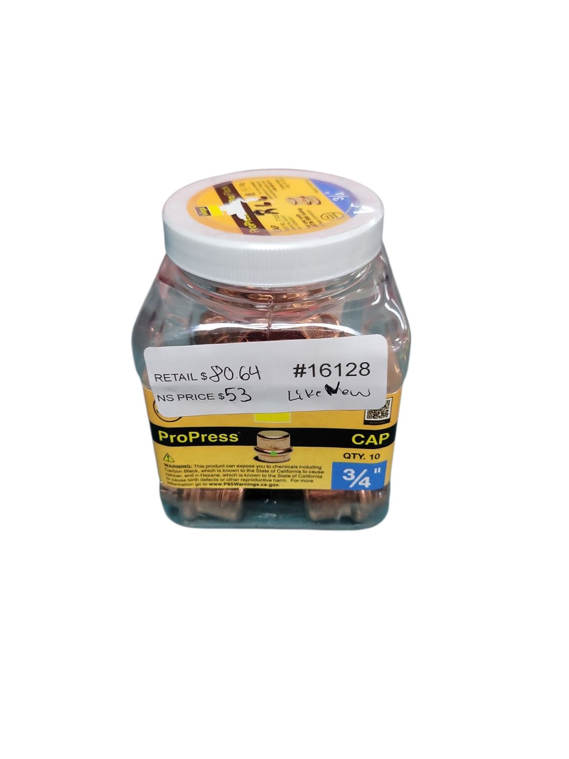 Viega ProPress 3/4 in. Press Copper Cap (10-Pack) 77450