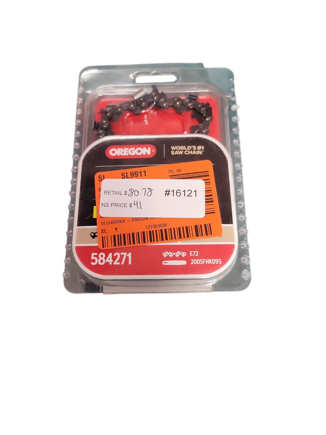 Oregon 20 in. Chainsaw Bar &amp; E72 Chain, Fits Husqvarna and others (20K095E72) 20K095E72-23   .