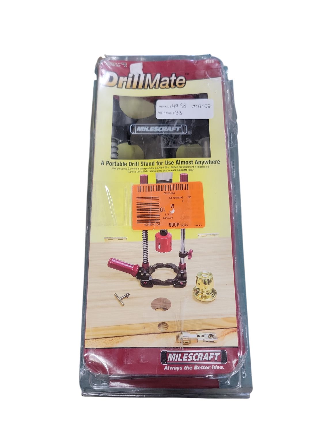 Milescraft DrillMate Portable Multi-Angle Drill Guide with 3/8 in. Chuck 1318