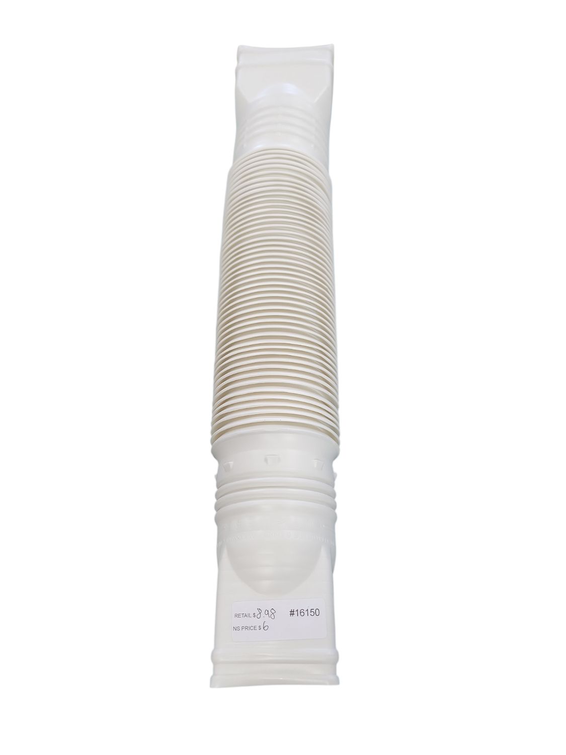 Amerimax Home Products Flex A Spout 55 in. White Vinyl Downspout Extension 85010