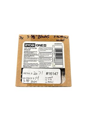 RYOBI 3-3/8 in. Multi-Material Plunge Saw Replacement Blade Set (3-Pack) A06MM301