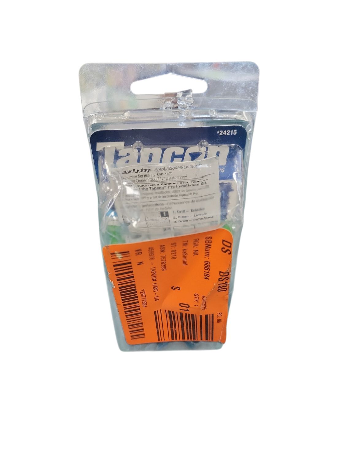 Tapcon 1/4 in. x 1-1/4 in. Hex-Washer-Head Concrete Anchors (25-Piece) 24215