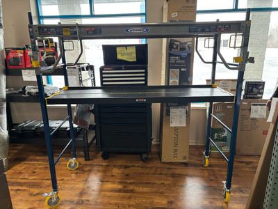 Werner 6.0 ft. x H x 6.2 ft. W x 2.5 ft. D Steel Multi-Purpose Rolling Scaffold, 1250 lbs. Load Capacity NSRS-72MP .