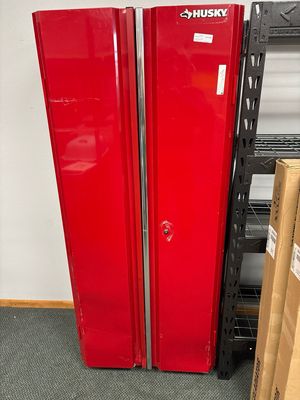 Husky Ready-to-Assemble 24-Gauge Steel Freestanding Garage Cabinet in Red (30.5 in. W x 72 in. H x 18.3 in. D) G3002TR-US     .