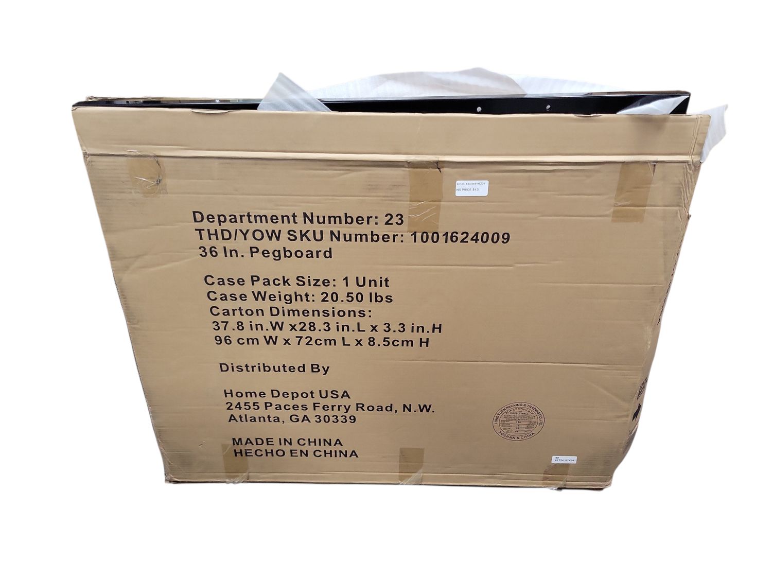 Husky 2-Pack Steel Pegboard Set in Black (36 in. W x 26 in. H) for Ready-to-Assemble Steel Garage Storage System G3600AP-US