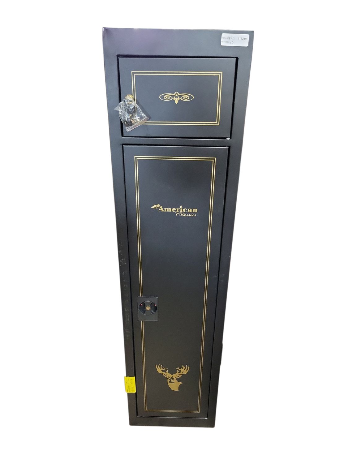 American Furniture Classics 5-Gun Locking Metal Security Cabinet 906 .