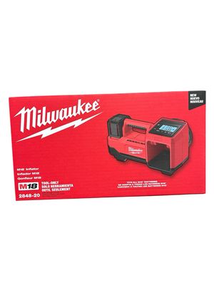 Milwaukee M18 18-Volt Lithium-Ion Cordless Electric Portable Inflator (Tool-Only) 2848-20     .