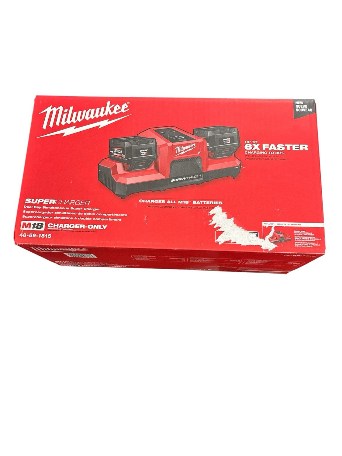 Milwaukee M18 18V Dual Bay Simultaneous Super Charger 48-59-1815