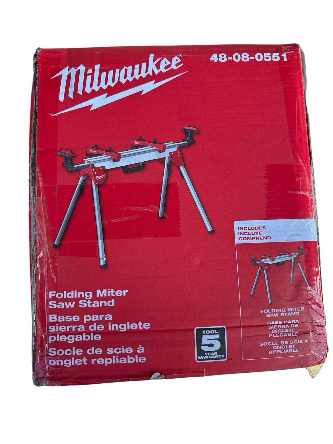 Milwaukee Folding Miter Saw Stand 48-08-0551  .