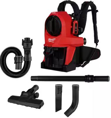 Milwaukee M18 FUEL 18-Volt Lithium-Ion Brushless Red HEPA Multisurface 1 Gal. Cordless 3-in-1 Backpack Vacuum (Vacuum-Only) 0895-20