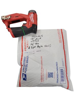 Milwaukee M12 FUEL 12V Lithium-Ion Brushless Cordless 4-in-1 Installation 3/8 in. Drill Driver with 4 Tool Head (Tool-Only) 2505-20