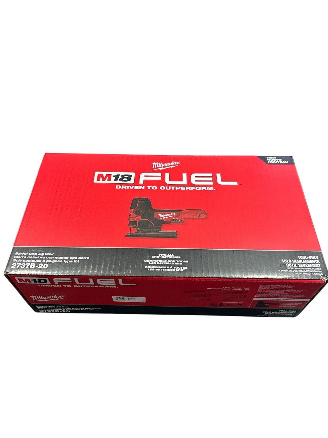 Milwaukee M18 FUEL 18V Lithium-Ion Brushless Cordless Barrel Grip Jig Saw (Tool Only) 2737B-20