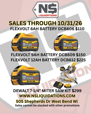 Dewalt Sales Thru 10/31/26