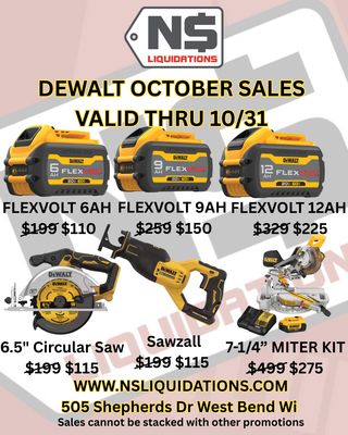 Dewalt Sales Thru 10/31/26