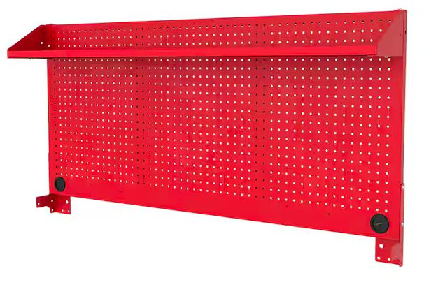 Husky Modular 52 in. W Standard Duty Red Pegboard Attachment H52PEGMODRED .