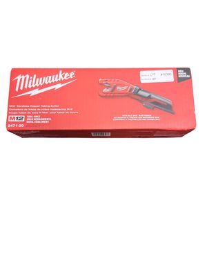 Milwaukee M12 12V Lithium-Ion Cordless Copper Tubing Cutter (Tool-Only) 2471-20 .