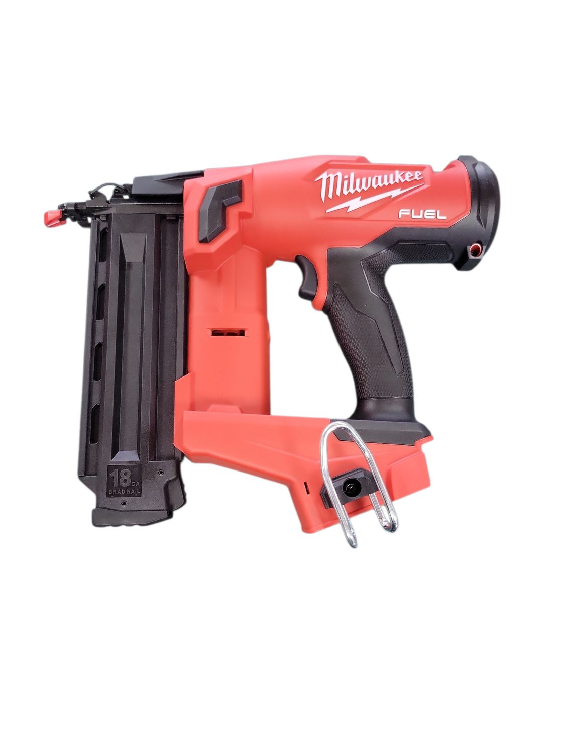 Milwaukee M18 FUEL 18-Volt Lithium-Ion Brushless Cordless Gen II 18-Gauge Brad Nailer (Tool-Only) 2746-20 .