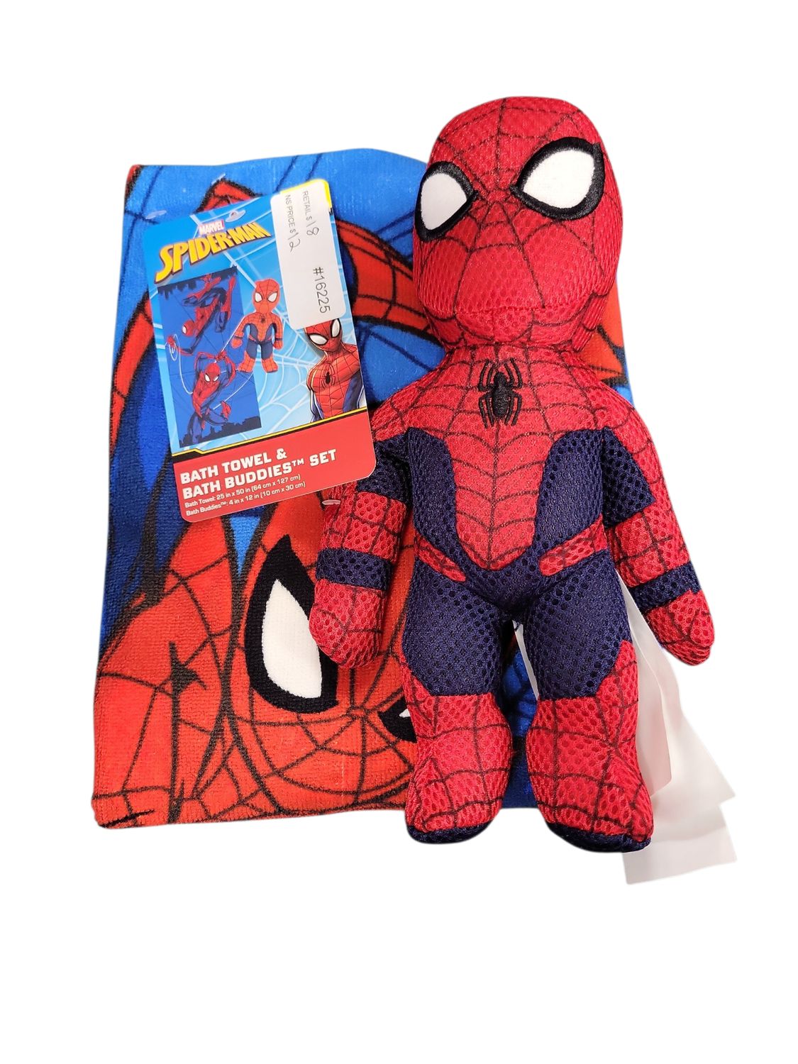Spider-Man Bath Towel &amp; Bath Buddy Set