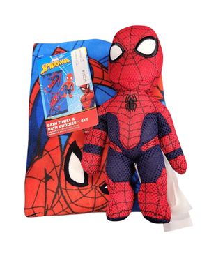 Spider-Man Bath Towel &amp; Bath Buddy Set