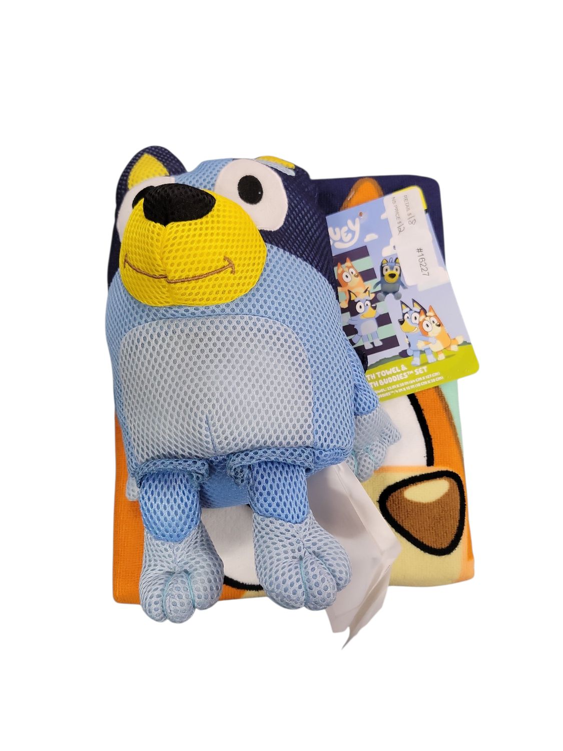 Bluey Bath Towel &amp; Bath Buddy Set