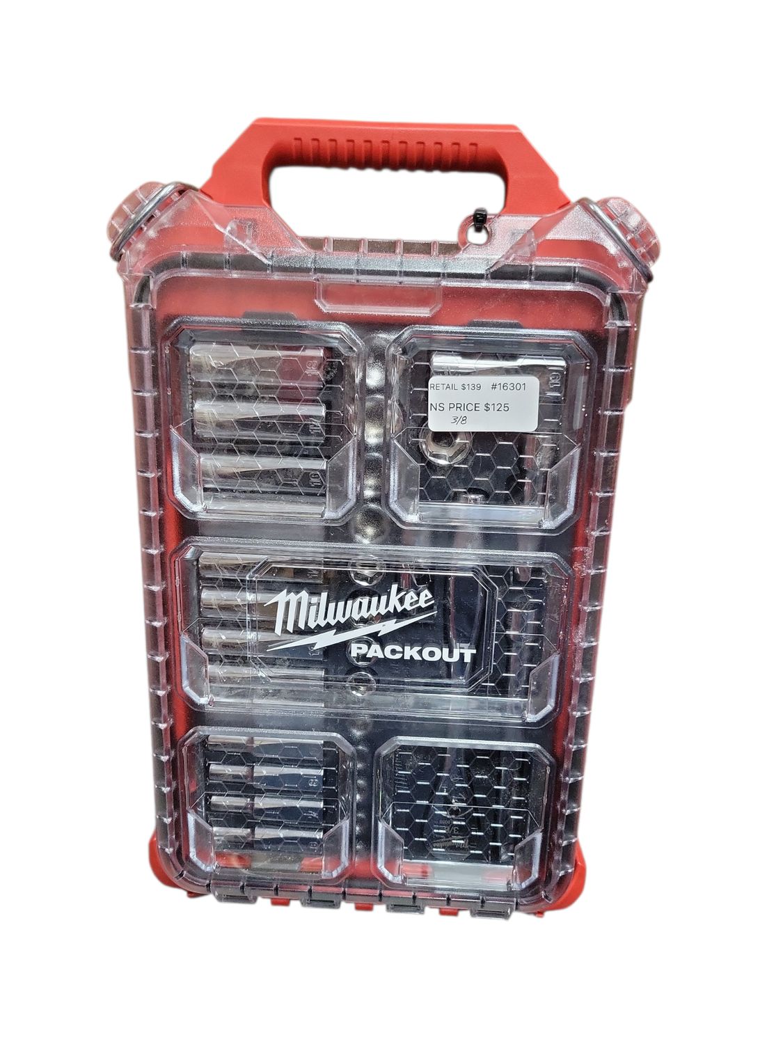 Milwaukee 3/8 in. Drive Metric Ratchet and Socket Mechanics Tool Set with PACKOUT Case (32-Piece) 48-22-9482