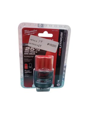 Milwaukee M12 12V Lithium-Ion CP High Output 2.5 Ah Battery Pack 48-11-2425