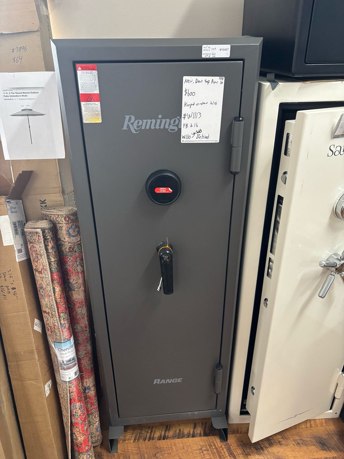Remington 20 + 2-Gun Fireproof Gun Safe with Electronic Lock, Rich Gray Hammertone Finish SA24R-RA5520