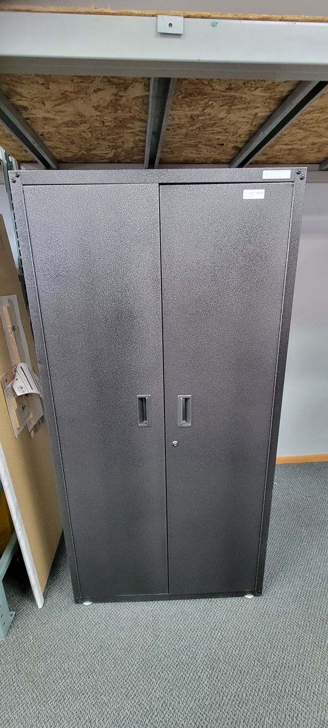 Gladiator Ready-to-Assemble Steel Freestanding Garage Cabinet in Hammered Granite (36 in. W x 72 in. H x 18 in. D) GALG36KDESG