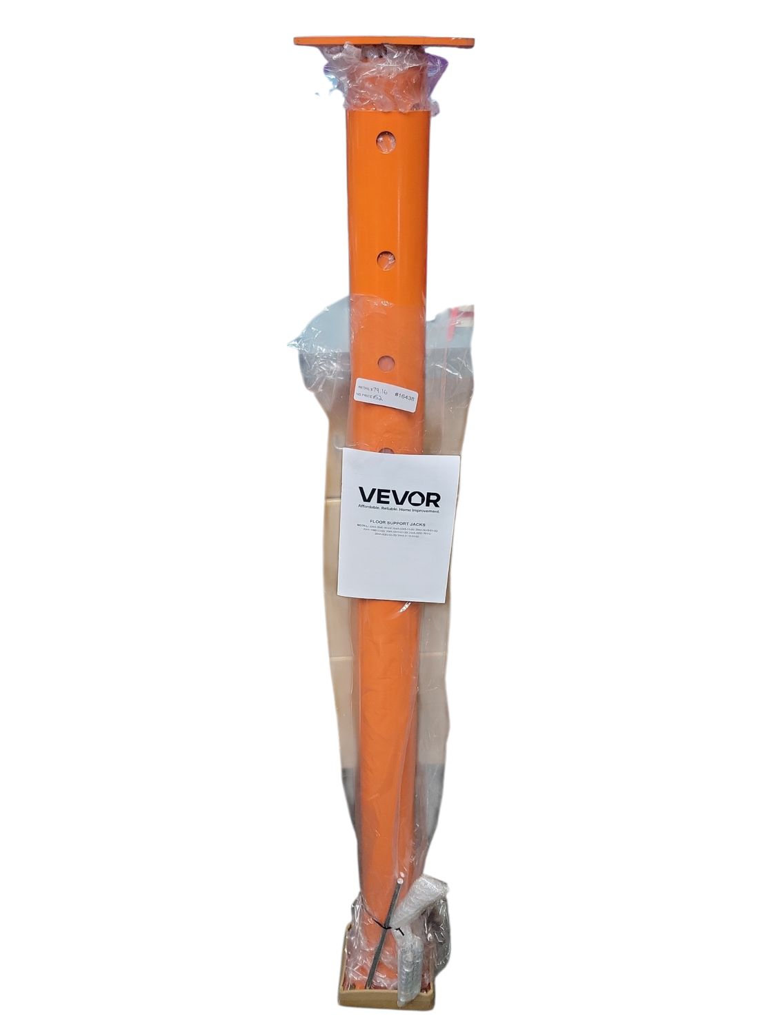 VEVOR House Floor Jack, 54 -150 in. Height Range, 11,200 lbs. Max Load Capacity, Adjustable Support Beam Jack Post Pole DBZCQJD1G1121DU27V0