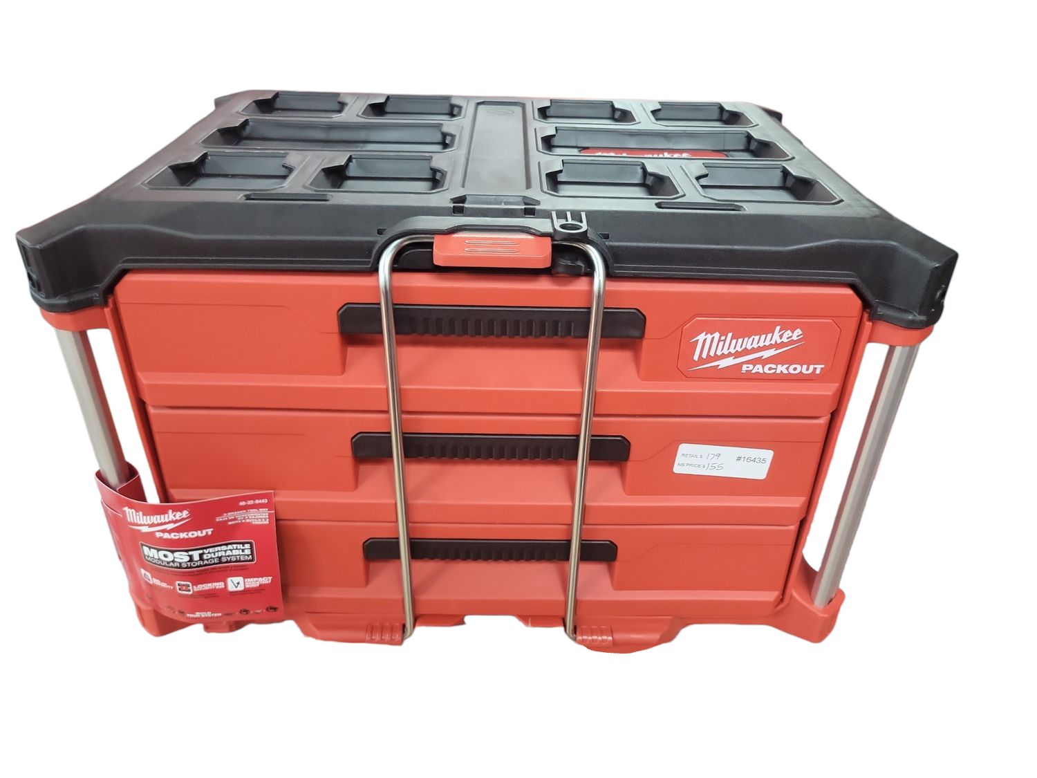Milwaukee PACKOUT 22 in. Modular 3-Drawer Tool Box with Metal Reinforced Corners 48-22-8443     .