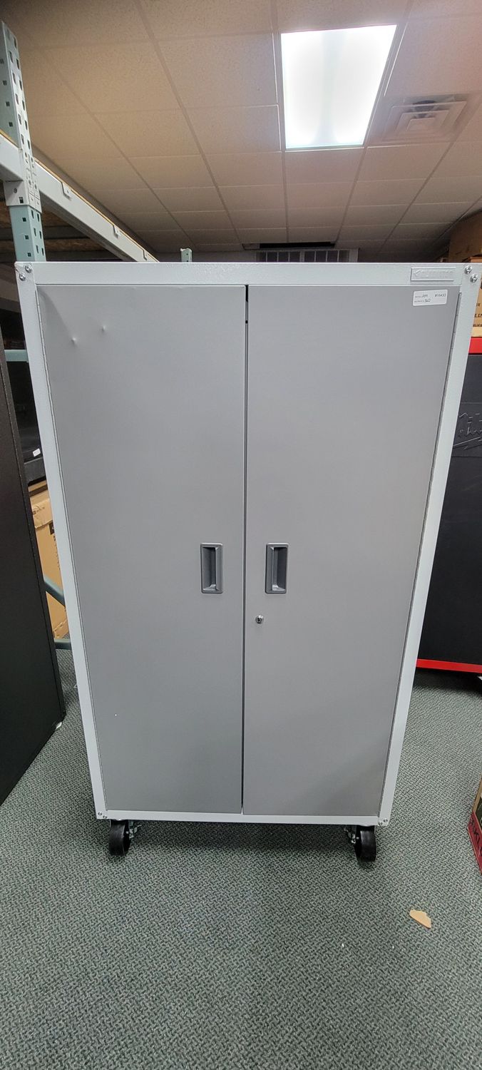 Gladiator 36 in. W x 66 in. H x 18 in. D 3-Shelves Steel Mobile Storage Freestanding Cabinet GALG36CKKW