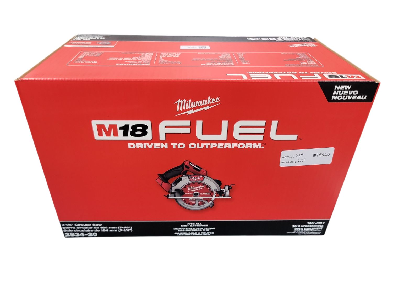 Milwaukee M18 FUEL 18V Lithium-Ion Brushless Cordless 7-1/4 in. Circular Saw (Tool-Only) 2834-20    .