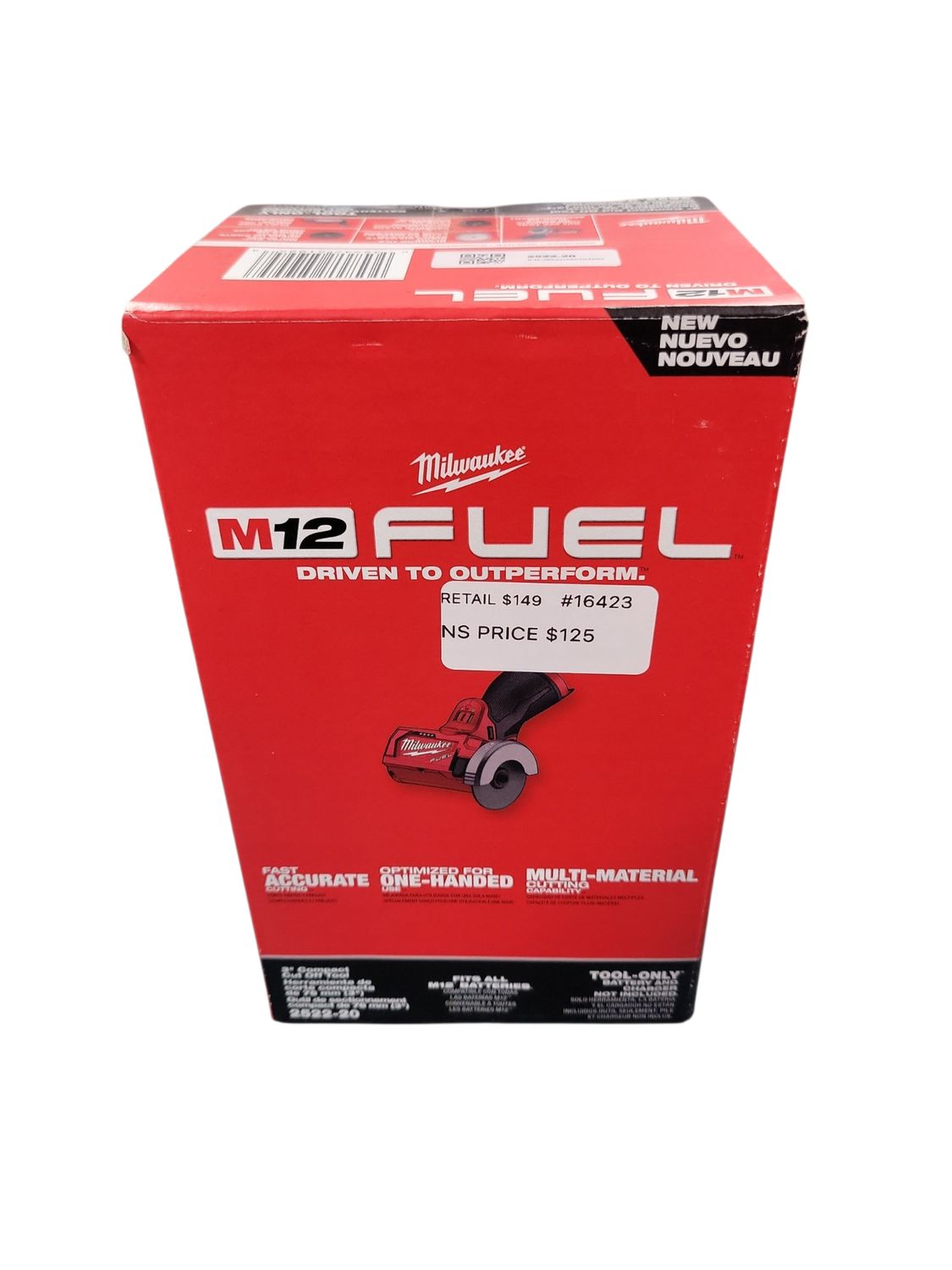 Milwaukee M12 FUEL 12V Lithium-Ion Brushless Cordless 3 in. Cut Off Saw (Tool-Only) 2522-20    .