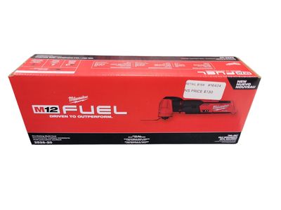 Milwaukee M12 FUEL 12V Lithium-Ion Cordless Oscillating Multi-Tool (Tool-Only) 2526-20   .