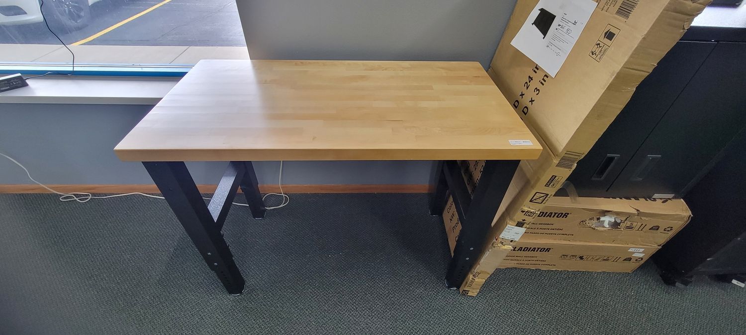 Gladiator 4 ft. Adjustable Height Birch Top Workbench GAWB04HWEG