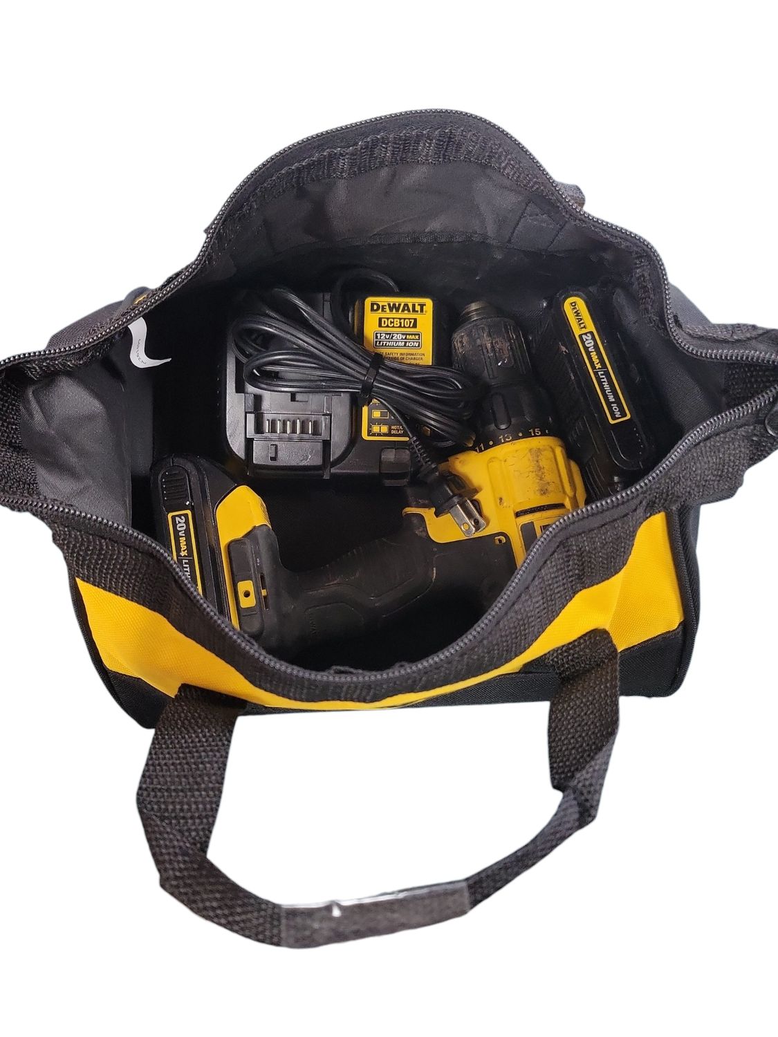 DEWALT 20V MAX Cordless 1/2 in. Drill/Driver, (2) 20V 1.3Ah Batteries, Charger and Bag DCD771C2
