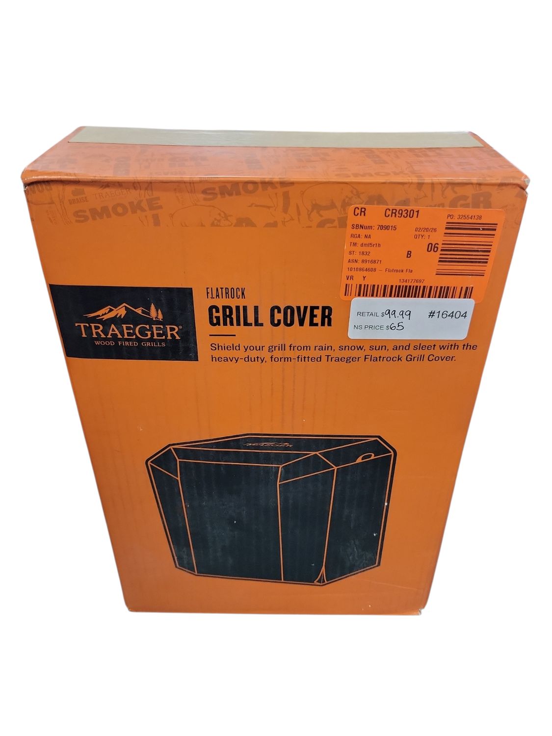 Traeger Full Length Grill Cover for Flatrock 3-Zone Flat Top BAC758